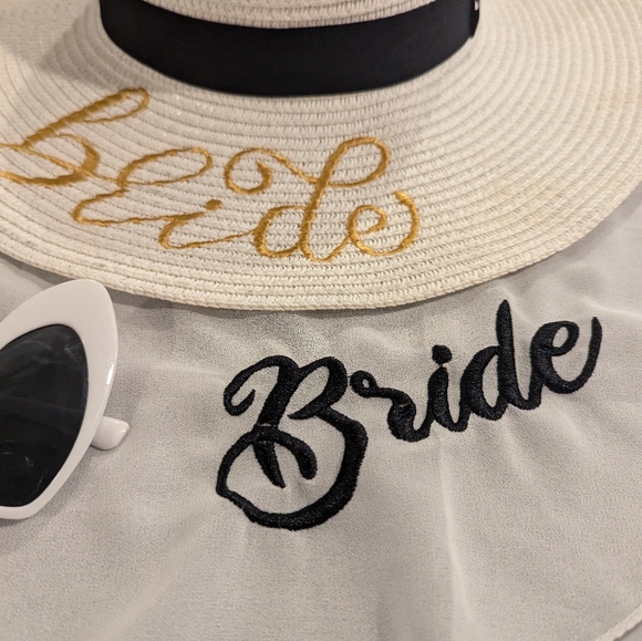 Bride Sun Hat & accessories - Picture 3 of 9